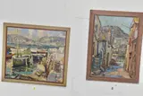 Flushing village from falmouth by Gilbert Gee, oil on board, sold Jun 2025