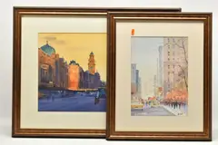 Flinders street station, melbourne by Johnny Gaston, watercolour on paper, sold Jun 2025