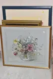 Still life wth flowers by Barbara Crowe, watercolour on paper, offered Jun 2025