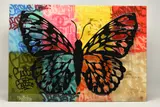 Wings of love by Dan Pearce, mixed media on board, offered Jun 2025