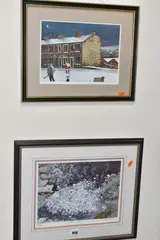 Christmas eve in slaithwaite by Peter Brook, print, sold Jun 2025