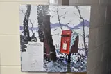 Snowy post box by Timmy Mallett, print, sold Jun 2025