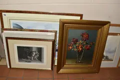 Still life flower study by Charles Howson Bennett, oil on canvas, sold May 2025
