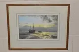 Coastal sunset by Steven Thor Johanneson, 1984, watercolour on paper, offered May 2025