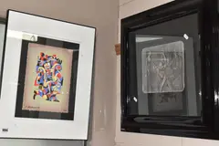 Three ladies at tea by Itzchak Tarkay, screenprint, sold May 2025