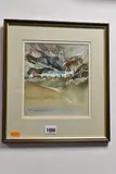 (WALES 1931) 'FARM UNDER SNOWDON', whitewashed farm building are situated at the by Malcolm Edwards, watercolour on paper, sold May 2025