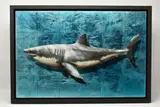 King of the ocean by Nick O'Neill, mixed media, sold May 2025