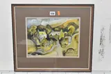 Cottages by Richard Slater, watercolour, sold May 2025
