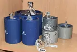 comprising boxed Dalmatian Mother no 628948, boxed by Eight Swarovski Crystal 'pets Corner' Sculptures, sculpture, sold Apr 2025