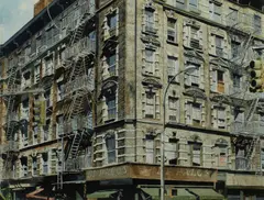 The Bowery Watercolour and by Sandra Walker, Watercolour and pencil, sold Dec 2025