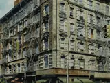 The Bowery Watercolour and by Sandra Walker, Watercolour and pencil, sold Dec 2025