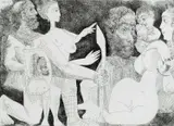 Scène mythologique: peut-être la convoitise d'Agamemnon pour by Pablo Picasso, Etching, Plate, sold Dec 2025