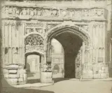 Christchurch Gateway by Alfred Hartley, Aquatint, sold Dec 2025