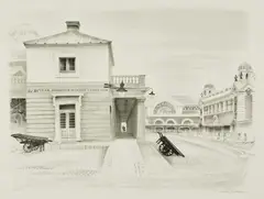 Southern Section of Piazza by David Gentleman, Lithograph, from the Covent Garden suite, offered Dec 2025
