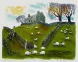 Hill Top Farm by Bernard Cheese, Lithograph, sold Dec 2025