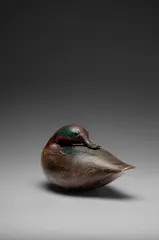 Sleeping Teal Signed by Guy Taplin, sculpture, sold Dec 2025