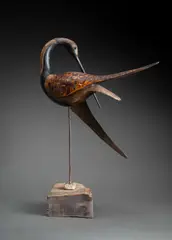 Golden Plover Signed and inscribed GOLDEN/ PLOVER/ GUY TAPLIN/ 2 by Guy Taplin, sculpture, sold Dec 2025