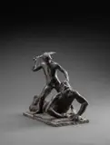David & Goliath Signed with initials and inscribed UN No II by Uli Nimptsch, Bronze, sold Dec 2025