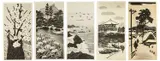 20TH CENTURY A large collection of Japanese monochrome prints by by Gihachiro Okuyama, print (other), sold Nov 2025