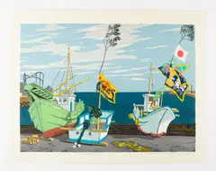 Showa era by Kitaoka Fumio, pencil, sold Nov 2025
