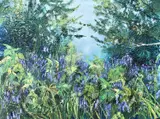 Azure Signed and dated twice ESpence/25 by Emma Spence, Mixed media on canvasboard, sold Oct 2025