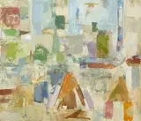 Studio Window 2023 Signed and dated Sarah AJ 2023 by Lady Sarah Chatto, Oil on canvas Framed, sold Oct 2025