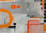 Urban Landscape Signed Kaija Bulbrook by Kaija Bulbrook, Mixed media on canvas, sold Oct 2025
