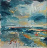 Tempestuous Signed with initials AJW by Anne Jane Waters, Acrylic on canvas Framed, sold Oct 2025