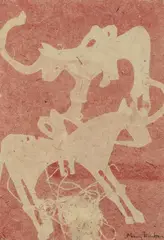 Kazak Horses Signed Mary Tambini by Mary Tambini, print, sold Oct 2025