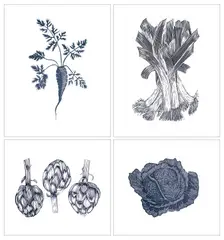 Leeks by Mark Lord, pencil, sold Oct 2025