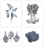 Leeks by Mark Lord, pencil, sold Oct 2025