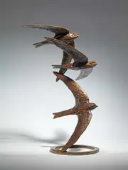Swoop of Three Swifts Signed by Mark Coreth, Bronze, sold Oct 2025
