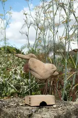 Alert Bird Signed and dated 7 by Sid Burnard, sculpture, sold Oct 2025