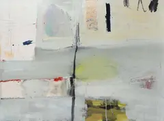Containing Nothing Mixed media and collage on paper Signed and dated by Fraser Taylor, oil, sold Mar 2025