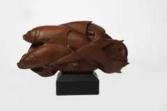 Fish swimming by Harold Brownsword, sculpture, sold Mar 2025