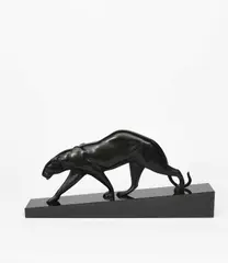 Panthére Marchant by Maurice Prost, bronze, sold Mar 2025