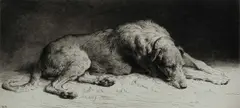 Waiting Signed Herbert Dicksee by Herbert Dicksee, Etching, sold Mar 2025