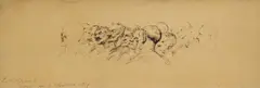 Study of a crowd Signed by Jean-Louis-Ernest Meissonier, Pen and ink, sold Mar 2025