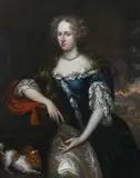 Portrait of a lady by Johannes Vollevens, Oil on canvas, sold Mar 2025