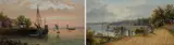 The West Quay Yacht Club by Frank Rawlings Offer, oil on board, offered Mar 2025
