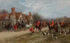 The Meet Signed Heywood Hardy by Heywood Hardy, Oil on canvas, sold Mar 2025