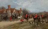 The Meet Signed Heywood Hardy by Heywood Hardy, Oil on canvas, sold Mar 2025