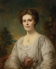 Portrait of The Hon Alice Bennett Sidebottom by Ellis William Roberts, Oil on canvas, sold Mar 2025