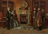The Introduction Signed W Dendy Sadler by Walter Dendy Sadler, Oil on canvas, sold Mar 2025