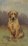 Whisky by Charles E. Gatehouse, Oil on board, sold Mar 2025