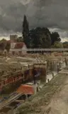 Goring Lock by Keeley Halswelle, Oil on canvas, sold Mar 2025