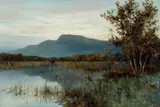 Reflections Signed ALFRED EAST by Alfred East, Oil on canvas, sold Mar 2025