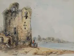 s Tower, York Inscribed St Mary by Thomas Shotter Boys, Pencil and watercolour heightened with white, sold Mar 2025