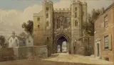 Edgar Tower by Thomas Shotter Boys, Pencil and watercolour, sold Mar 2025