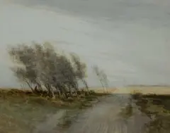 The Shadowed Road Signed TATTON WINTER by William Tatton Winter, Watercolour, sold Mar 2025